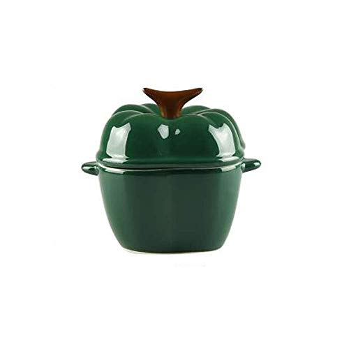 Showkig Pumpkin Bowl Creative Ceramic With Lid Baking Stew Roast Bowl Steamed Egg Bowl Cartoon Cute Small Bowl Binaural Bowl Children's Soup Bowls Salad Snack Dessert BowlsTableware (Color : D)