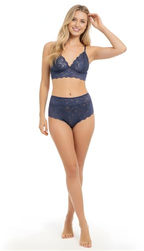 Image of Xs and Os Women's Lace Bra Panty Lingerie Set