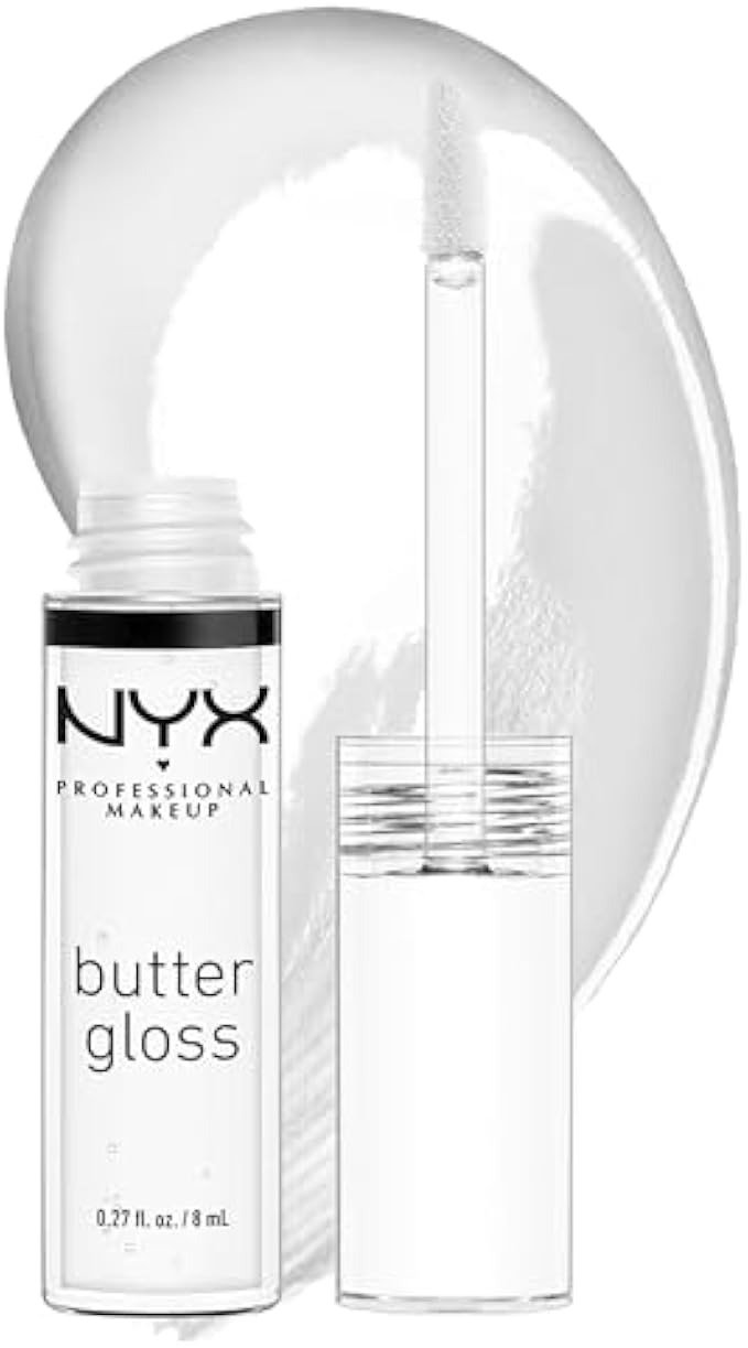 NYX PROFESSIONAL MAKEUP Butter Gloss, Non-Sticky Lip Gloss - Sugar Glass (Clear)