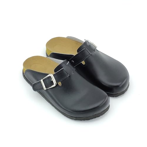 Chaussons sabots Terlik Sabo ST158 en cuir et liège parfaits pour la maison et le jardin