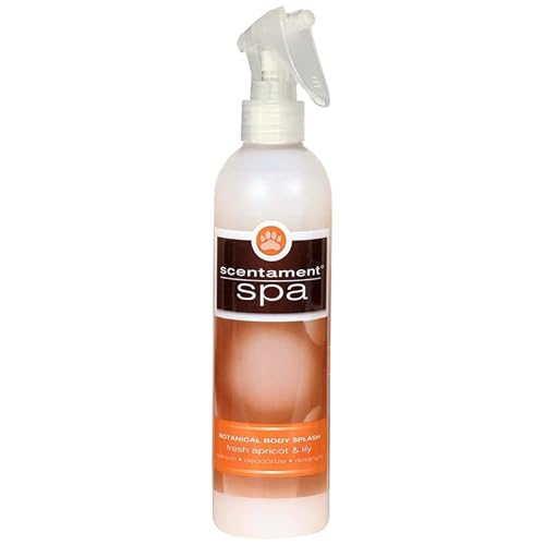 Image of Best Shot Scentament Spa Botanical Body Splash, Body Spray Conditioner for Pets, Cat and Dog Cologne Spray, Alcohol-Free, Ready To Use, Apricot Lily, 8 Oz.