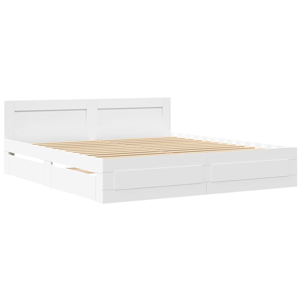 vidaXL Bettgestell Bett mit Kopfteil Product Description