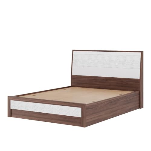 Image of Wakefit Bed | 3 Yr Warranty | Bed Queen Size, Comes with Storage Box, Noise-Free, Density: 680-750 kg /m, Termite & Borer Resistant, Fits Mattresses Up to 8 inches (Gibeon 78 x 60 - Columbian Walnut)