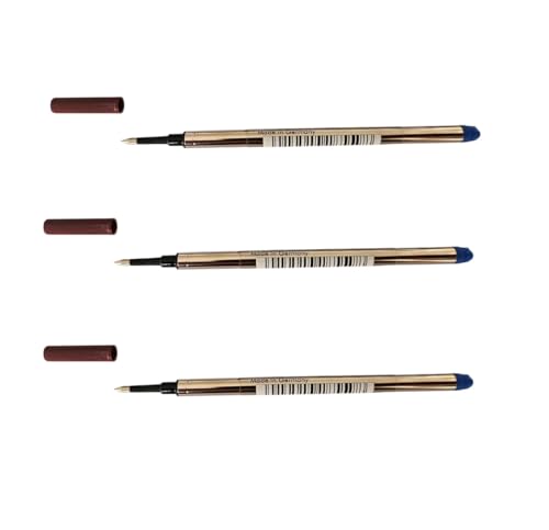 Cargas Da Caneta Rollerball Compatível com Modelos M63 M62 M61- Azul Ponta Média (3)