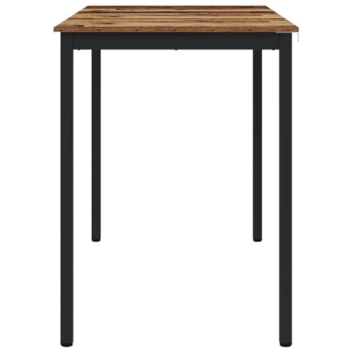 Table mange-debout rectangulaire gain de place avec plateau bois - 7