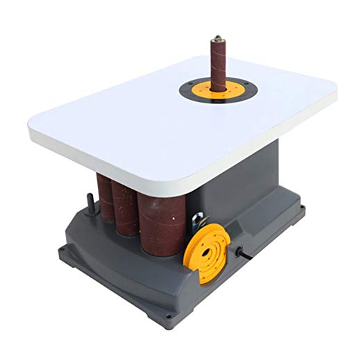 L1 Compact High Power Oscillating Spindle Sander with 6-Diameter Sanding Sleeve and Dust Port - Table Blade, Desktop Polished Column Shaft Sand Machine