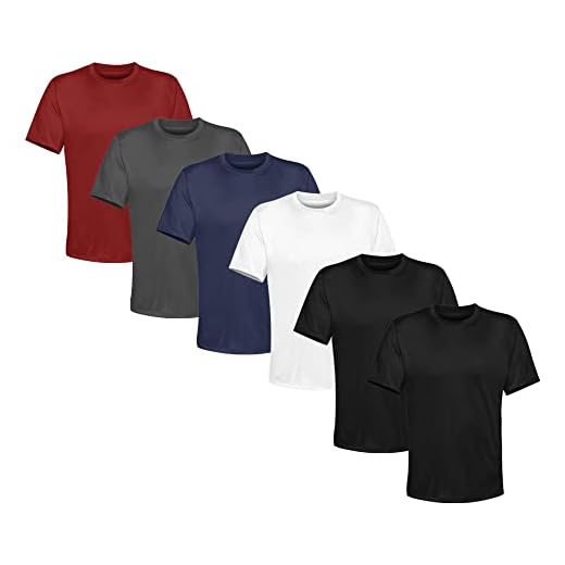 Kit 6 Camisetas Masculina Lisa Algodão Qualidade, Tamanho M