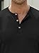 JMIERR Mens Muscle Slim Fit Button Henley Shirts Summer Crewneck Short Sleeve Longline Fitted T-Shirt Gym Workout Athletic Tee Shirt for Men, XL, Black