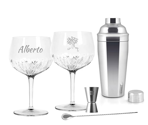 Bicchieri Balloon Da Gin Perlati - Set 2 Pezzi Da 500ml Per Cocktail - Foto 10