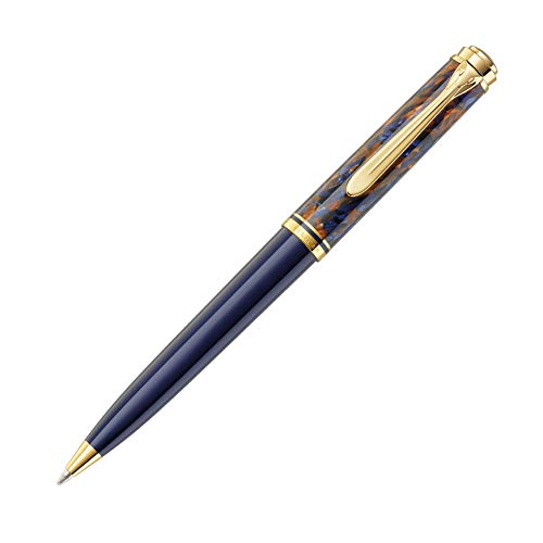 Pelikan Special Edition Souverän K800 Stone Garden Ballpoint Pen, Blue/Brown Marble, 1 Each (810159)