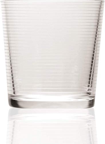 Circleware Hoop Heavy Base Whiskey Drinking Glasses, Set Of 4 Entertainment Dinnerware Glassware For Water, Juice, Beer Bar Liquor Dining Decor Beverage Cups Gifts, 4 Count (Pack Of 1), Clear #TOP1