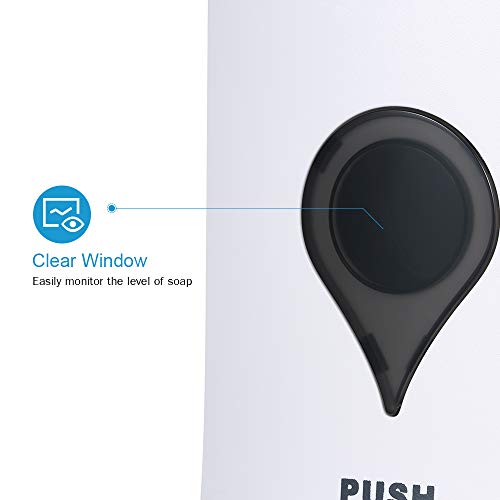 Splenssy Chuangdian 1000 ml zeepdispenser aan de muur spray-type spoelvrije spuitfles voor dunne vloeistoffen, geen… - Image 7