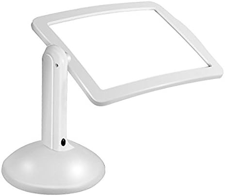 Lovefir Hands-Free Cordless Desktop 3X Full-Page LED Illuminated Magnifier with Stand for Reading, Inspection, Tinkering, Soldering, Crafts, Needlework, Hobbies and More
