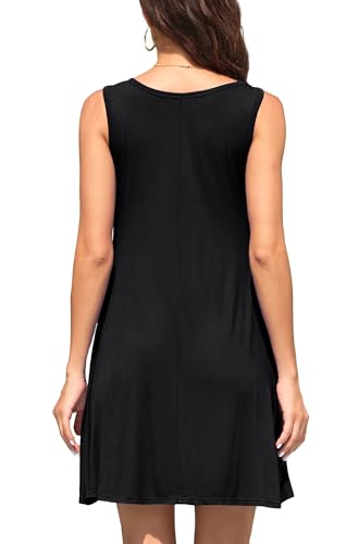 Image of WEACZZY Women Summer Casual Swing T Shirt Dresses Beach Cover up Loose Dress