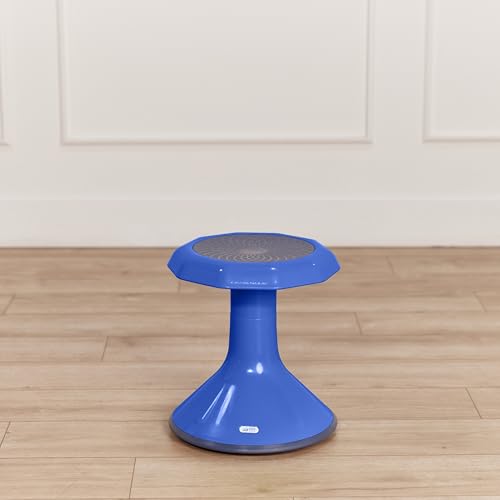 Image of ECR4Kids ACE Active Core Engagement Wobble Stool, 15-Inch Seat Height, Flexible Seating, Blue