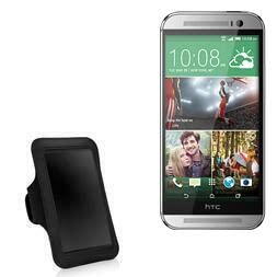 BoxWave Case Compatible with HTC One (M8 2014) - Sports Armband, Adjustable Armband for Workout and Running for HTC One (M8 2014) - Jet Black