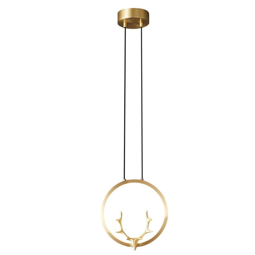 HXYSXHJUO Bedroom Bedside lamp Personality Full Copper Antler Design Chandelier Household faucets