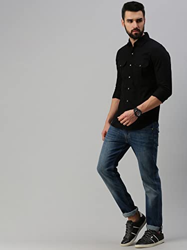 Image of Peppyzone Men's Regular Fit Cargo Shirt