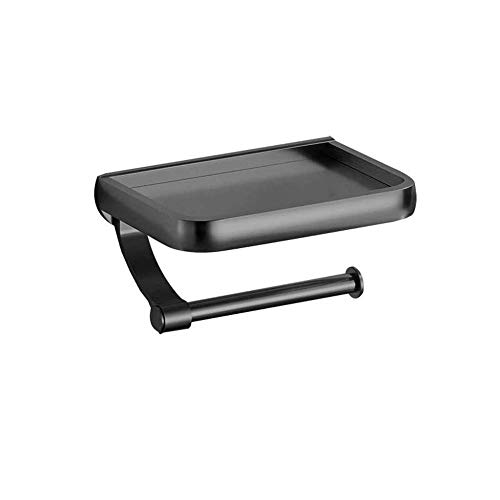 Toilettenpapierhalter Selbstklebender Küchenrollenhalter mit Telefonregal Wandhalterung Aluminium Hotel Tissue Roll Dispenser