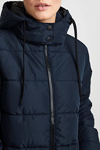 OXMO Soliana Damen Steppmantel Wintermantel Winterjacke gefüttert, Größe:M, Farbe:Total Eclipse (194010)