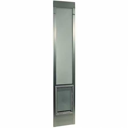 ideal pet products fast fit aluminum pet patio door mill, x-large/10.5" x 15"/80", silver