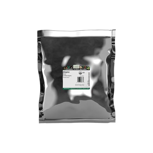 Frontier Co-op Organic Allspice Whole, Certified Organic, Kosher, Bulk Spice | 16 Ounce (Pack of 1)