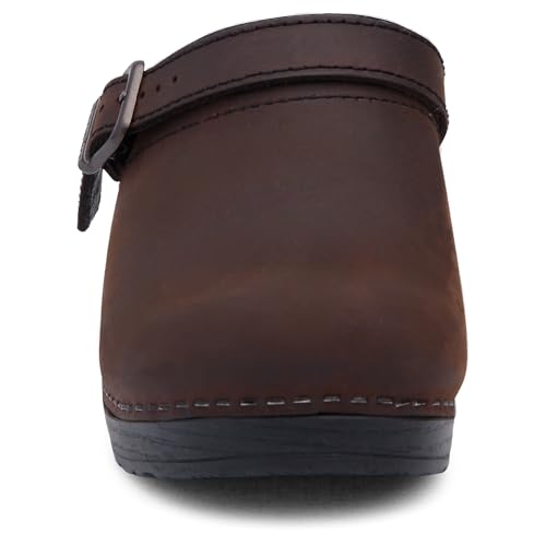 Image of Dansko Ingrid Sling Back Mule Clog for Women - Anti-Fatigue Rocker Bottom Promotes Forward Foot Motion - Premium Leather Uppers for Long-Lasting Wear