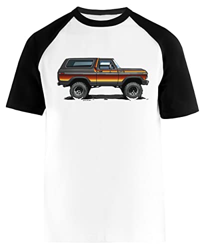 Bronco 2 - Free Wheeling Edition Camiseta Blanca De Manga Corta Camiseta De Béisbol Unisex