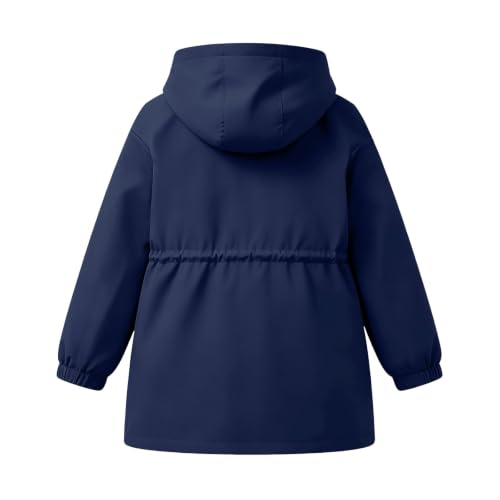 DASAYO Girls Rain Jacket Waterproof Lightweight Raincoat Hooded Windbreaker - image 6