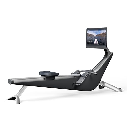Hydrow Core Rowing Machine – No Membership Required | Immersive 22″ HD Rotating Screen – Stows Upright | 30 Self-Guided Scenic Rows Included