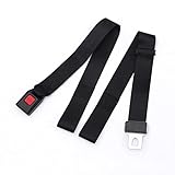 Wheelchair Seat Belt, Polyester Seat Belt, Adjustable Wheelchair Safety Waist Lap Seat Belt, Mobility Scooter Seat Belt,Black