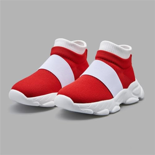 Boy Sneakers Girls Kids Red Shoes Birthday Party Gift with 7 Rings and 5 Gems3