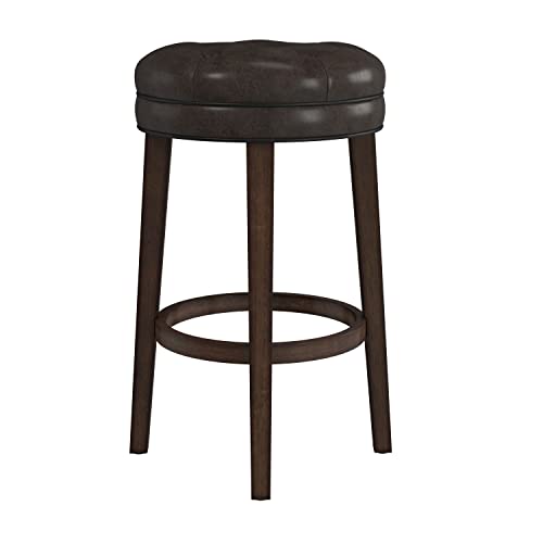 Hillsdale Krauss Backless Swivel Bar Height Stool, Dark Brown #TOP10