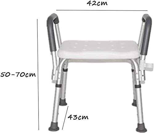 Siège de douche réglable en hauteur avec tabouret de bain résistant - 7