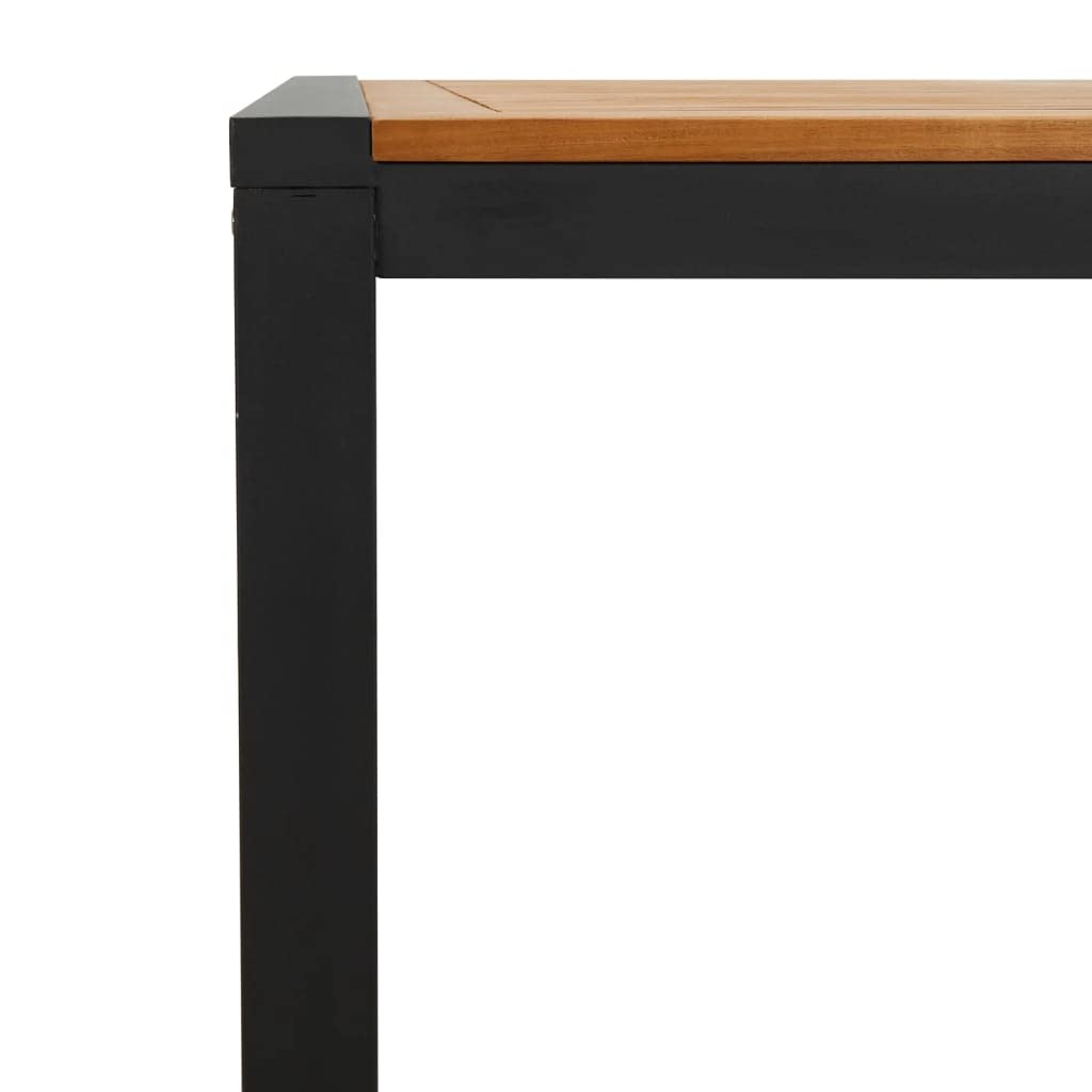 vidaXL Mesa de jardín con Patas en U Madera Maciza Acacia 180x90x75 cm, Mesa de Exterior, Muebles de jardín, Muebles de Patio, Mesa de Patio