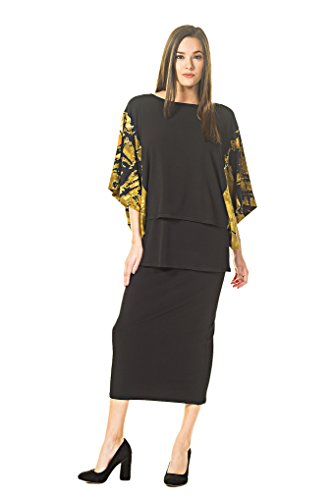 Women's Calf Length Dbl WB Straight Skirt