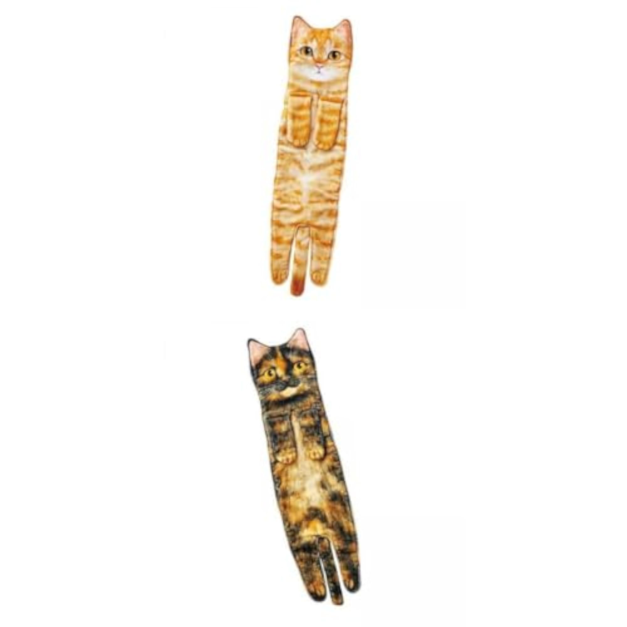 2Pcs Multipurpose Funny Hand Towels Absorbent Soft Drying Towel