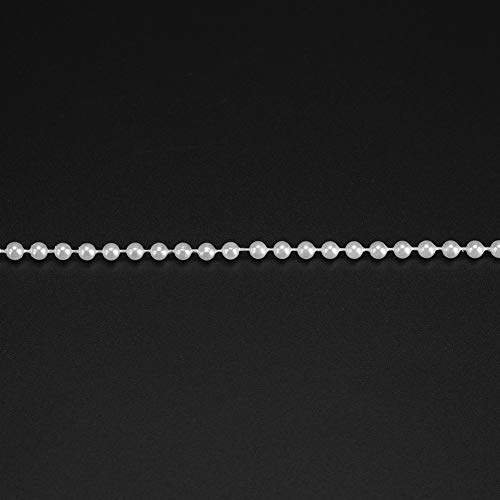 4mm 40m Faux Pearl Beads Chain String for DIY Wedding Garland Party Decor, Home Decoration, Bridal Bouquet, Chandelier - Image 2