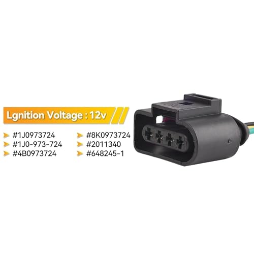 Conector bobina de encendido compatible con VW Passat 2001-2010 y CC arnés 1J0973724 2