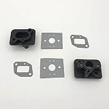 Gwnwtt AISLADOR DE CARBURADOR TL43, for Mitsubishi TL52 &43CC 45CC 430 520 DESBROZADORA Soporte DE Bota DE Goma Carb ADPTER COLECTOR DE ADMISIÓN DE Aire