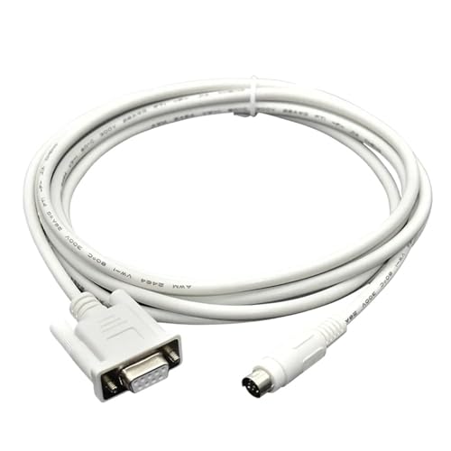 Suitable for Programming Cable PC-DVP Download Cable Serial RS232 Interface DVPCAB215 Data Wire(DVPCAB215(White),2m)
