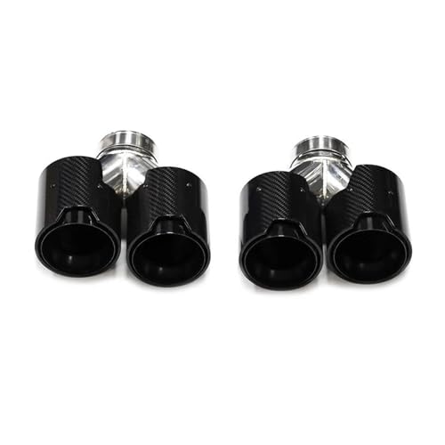 Tuyau d'échappement carbone BMW F10 F11 535d 640i double sortie double