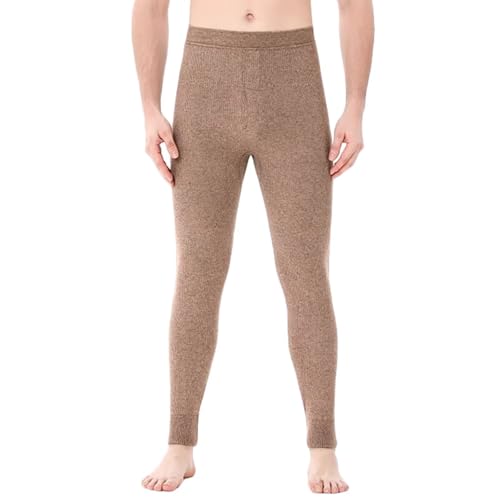 Winter Underwear Bottoms Thermal Pants Mens Long Johns 100% Cashmere Leggings