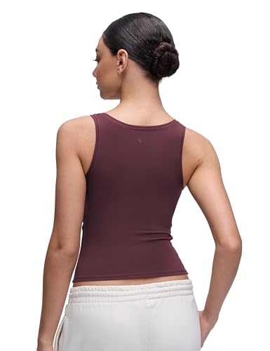 Image of CRZ YOGA Softembrace Scoop Neck Tank Top | Workout, Ultra Soft, Tight Fit, Waist Length, Double Lined, Sleeveless Shirts for Women