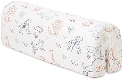 HAVARGO Bettkantenschutz für Kinderbetten, Bettschiene Stoßfänger Schutz, Schutz für Bettrahmen Rand Schutz Kleinkinder Kinderbett, abnehmbare Abdeckung -90CM