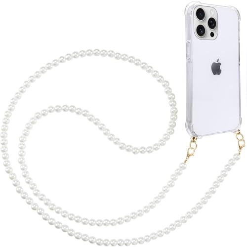 Foonary Cover con Cordino per Apple iPhone 16 Pro Max 6,9, Custodia con Laccio Collana Tracolla Aesthetic Disegni Silicone Necklace Regolabile Protettiva Corda Case per iPhone 16 Pro Max, Leopardata