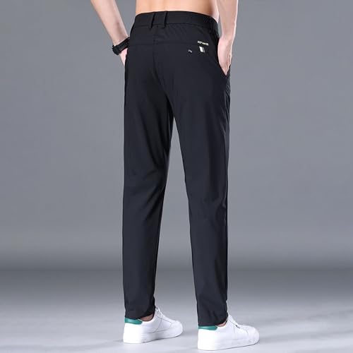 Men's Casual Formal Dress Pants Business Stylish Suit Pants Lightweight Slim Fit Work Pants3