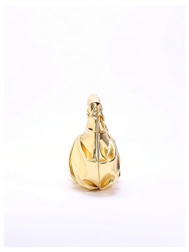 Image of GORGLITTER Women's Evening Bag Wedding Party Prom Handbag Dressy Formal Purse Pleated Metallic Clutch Dumpling Handbag