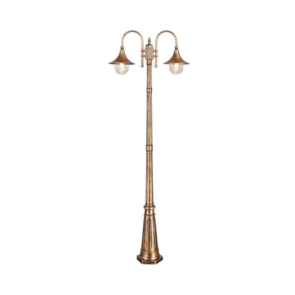 QUSYZD Lamp Post Lights Outdoor,2-Lights Outdoor Lamp Post Light, High Pole Light Waterproof Street Lights Garden Patio Landscape Pillar Lights Park Garage Aluminum Column Ligh,