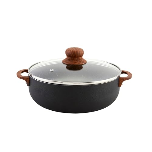 Comparison: Best Caldero For Rice IMUSA USA Black 4.4Qt Stone Caldero with Woodlook Handles and Knob, 4.4 Quart